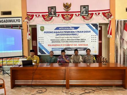 MUSRENGBANGDES RKPDES TAHUN ANGGARAN 2025